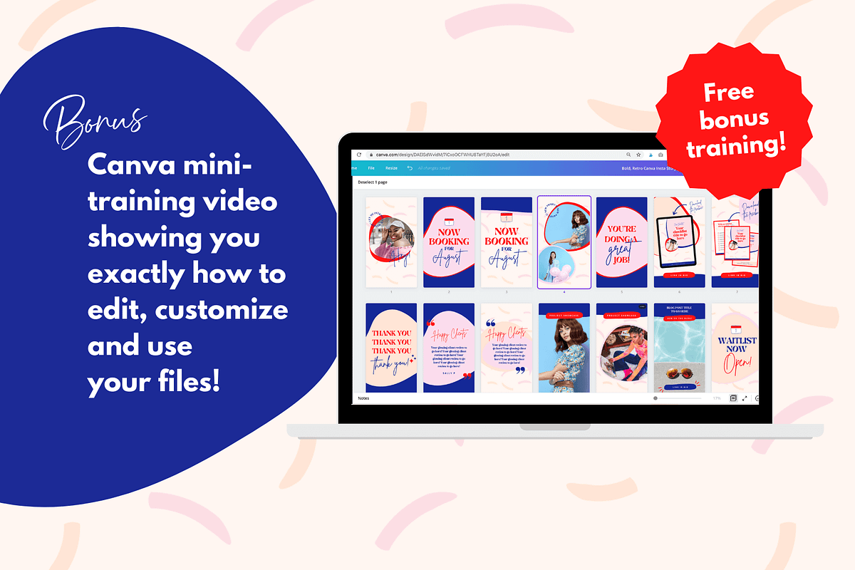 Bold Canva Instagram Story Templates, a Social Media Template by Kurly Creative (Photo 9 of 11)