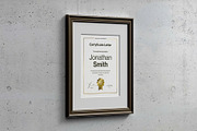 Letter Certificate Partout Mockup, an Advertising Mockup by Se٧enStudio (Thumbnail 2 of 9)
