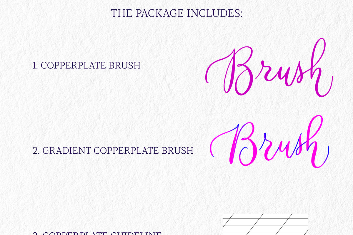 Lettering Brush For Procrete, a Brush Add-On by ValeryDan (Photo 2 of 5)