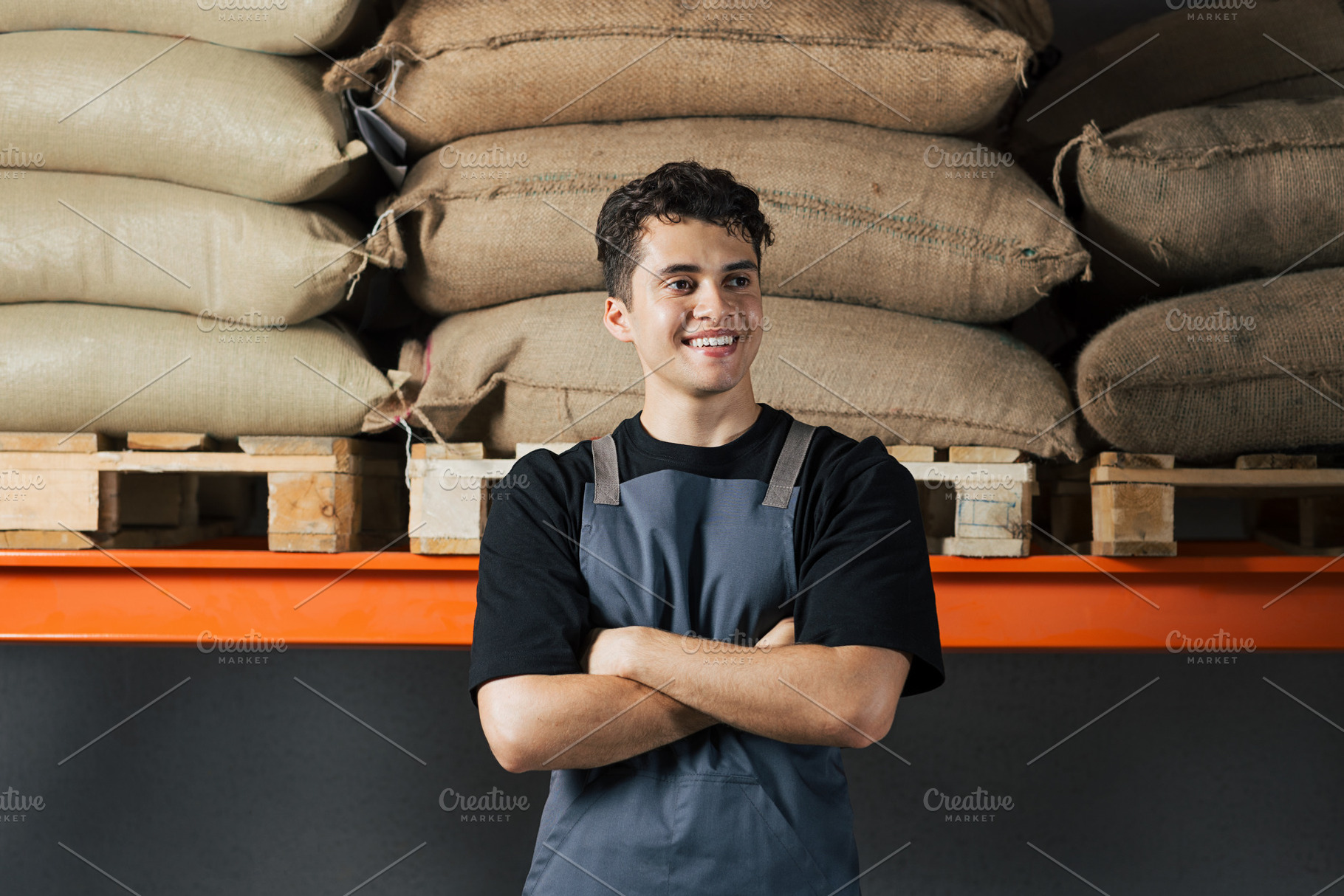 Portrait of a young male in apron, a Person Photo by Artem Varnitsin