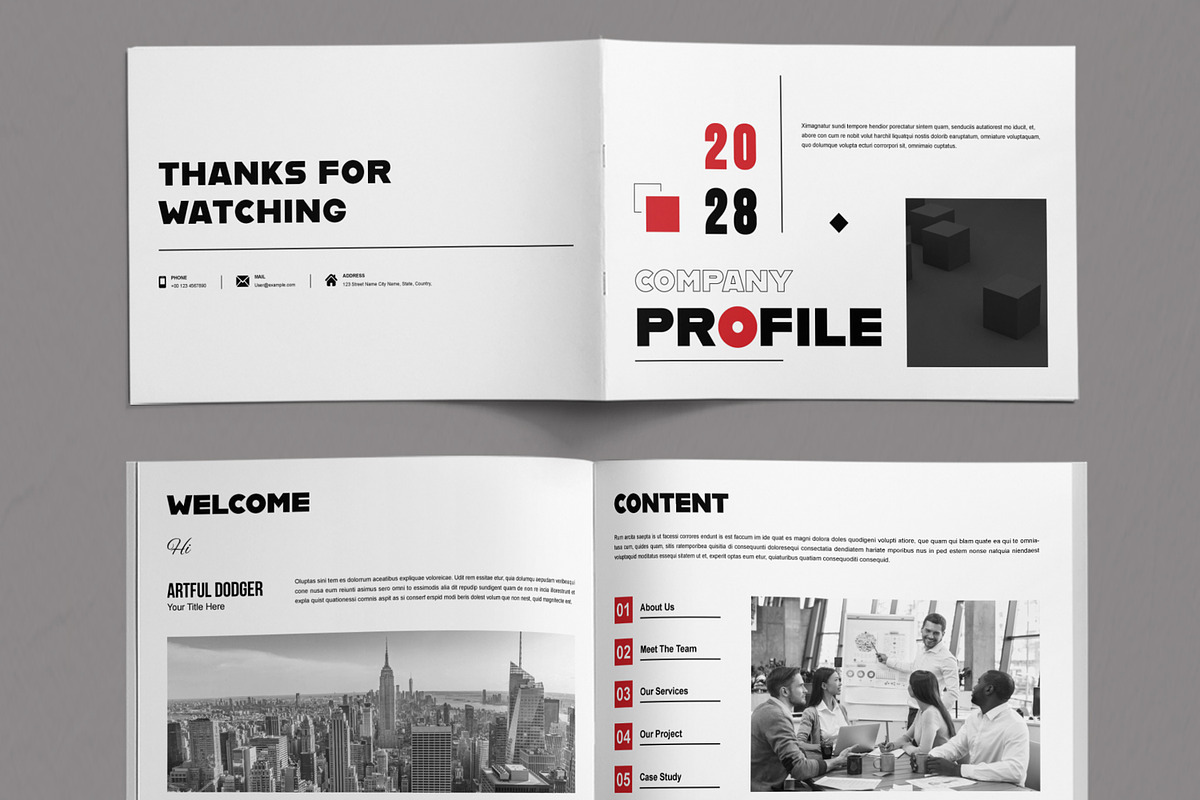 Company Profile Layout, a Brochure Template by ContestDesign (Photo 2 of 5)