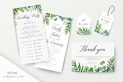 Wedding suite - Tropical green 1, an Invitation Template by Alewiena (Thumbnail 4 of 5)
