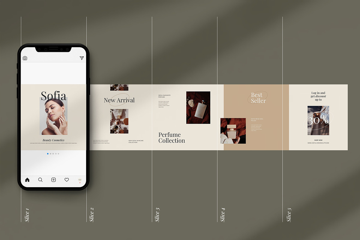 Sofia Carousel Template | CANVA, a Social Media Template by Visuel Colonie® (Photo 3 of 14)
