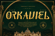 Orkaviel – Decorative Serif Font, a Serif Font by Letterara (Thumbnail 1 of 14)