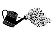 Floral Watering Can Design Bundle, an Illustration by Gaye Art (Thumbnail 11 of 31)