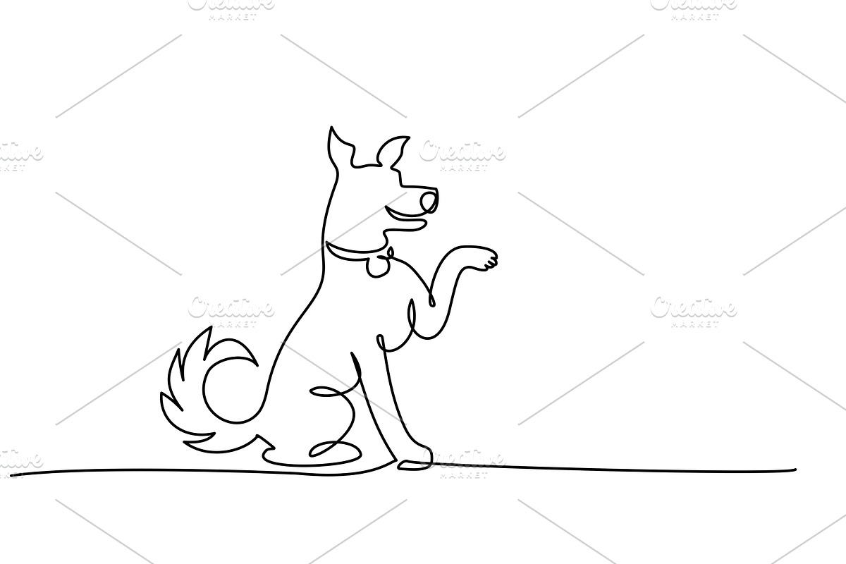 Single continuous one line drawing, a Seasonal Illustration by Valenty