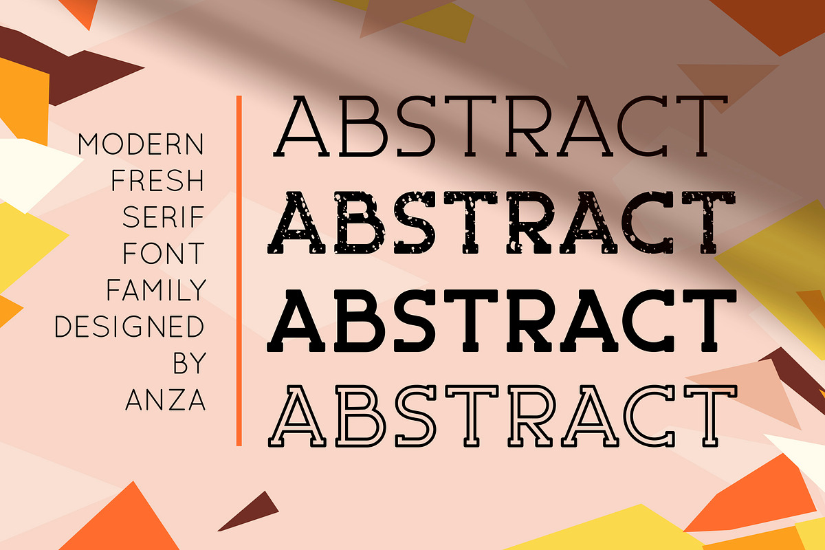 ABSTRACT - Fresh Serif Font Family