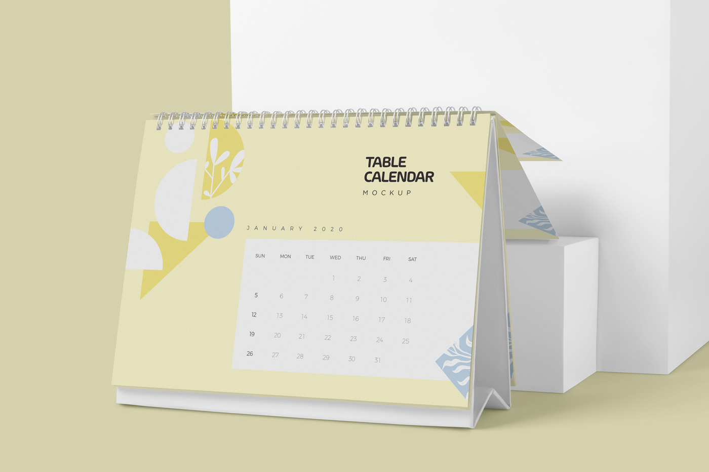 Table Calendar Mockups, a Product Mockup by DesignNeutrons