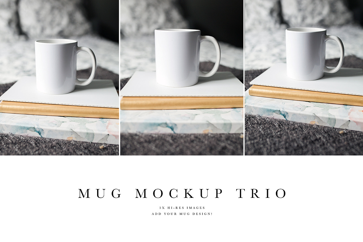 Mug Mockup Trio Bundle, a Product Mockup by daintydarling