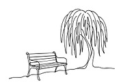 Spring landscape sketch, an Object Illustration by Sketching (Thumbnail 2 of 5)
