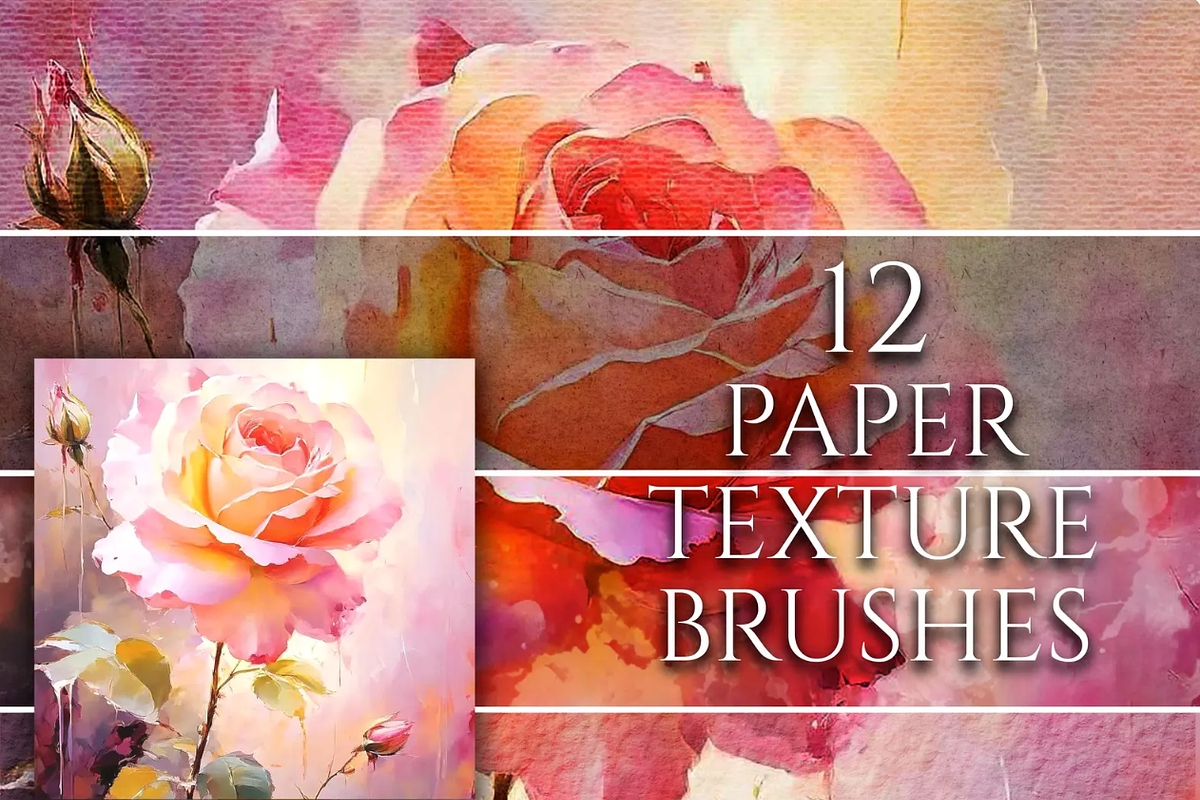 12 Procreate Texture Brushes, a Brushes & More by Papaya (Photo 4 of 4)