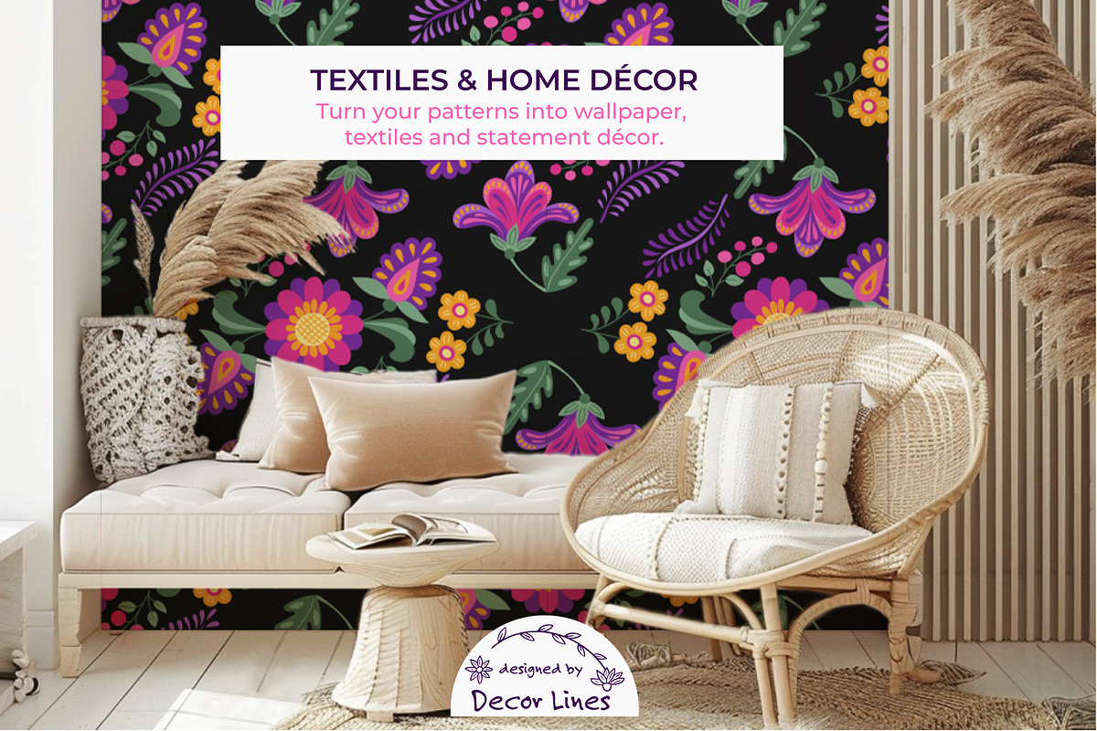 Mexican Folk Hand-Drawn Art, a Decorative Illustration by Decor Lines (Photo 9 of 10)