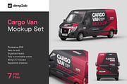 Cargo Van Mockup Set, an Advertising Mockup by Deeplab (Thumbnail 1 of 10)