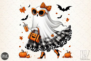 Cute Halloween Ghost Png, an Illustration by Libby Wishes (Thumbnail 1 of 6)