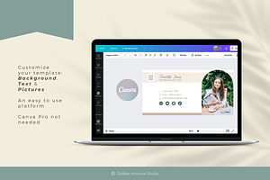 Business Coach Email Signature Canva