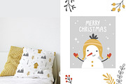 Cozy Christmas clipart collection, an Animal Illustration by Leysan Shayak (Thumbnail 4 of 10)