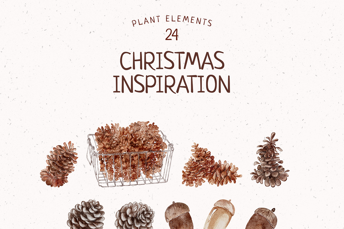 Christmas Inspiration Watercolor set, a Seasonal Illustration by Yakovleva Margarita (Photo 18 of 19)