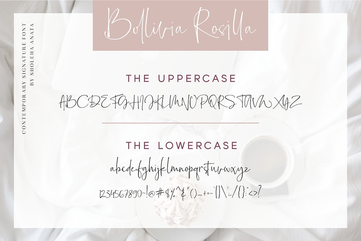 Sale 20% // Bollivia Rosilla, a Script Font by Anatadesign (Photo 11 of 12)