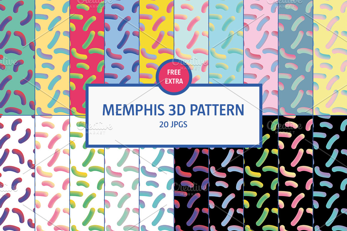 MEMPHIS STYLE, a Pattern Graphic by BÉZIER SQUAD (Photo 9 of 9)