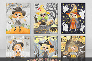 Halloween Reverse Coloring Pages, a Seasonal Illustration by Adirondack Canvas Studio (Thumbnail 6 of 8)