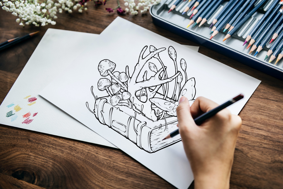 Magic Mushroom Procreate Stamp Brush, a Brush Add-On by TheDoodleSweets (Photo 4 of 5)