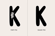 Burdock - Modern Letterpress Font, a Sans Serif Font by Graphicfresh (Thumbnail 5 of 8)