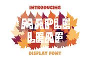 Maple Leaf, a Font by caocastudio (Thumbnail 1 of 4)