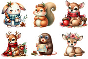 Woodland Cute Little Animal Clipart, an Illustration by Watercolor design (Thumbnail 3 of 4)