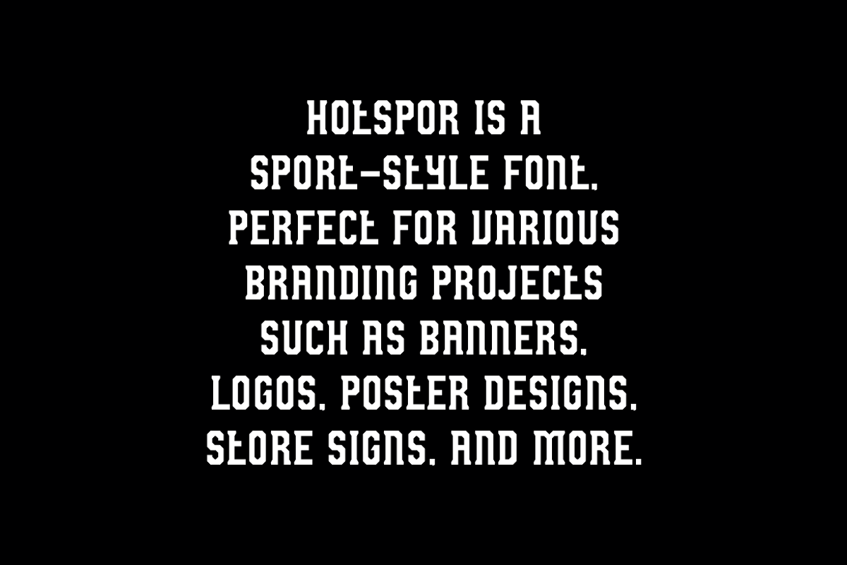 Hotspor - Sport Racing Font, a Sans Serif Font by Iqsiart Studio (Photo 6 of 9)