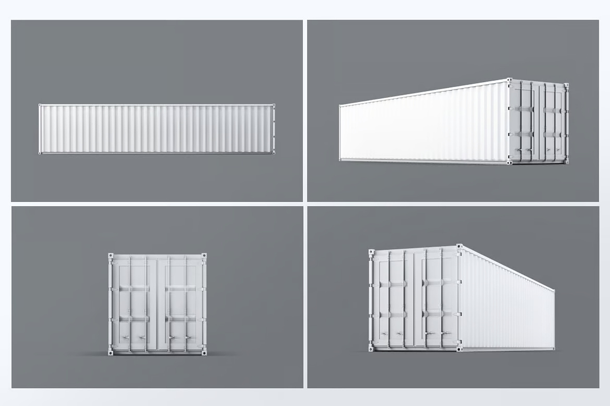 40ft Dry Van Container 4 Mock-up, a Cups & Container Mockup by Hubzway (Photo 5 of 5)