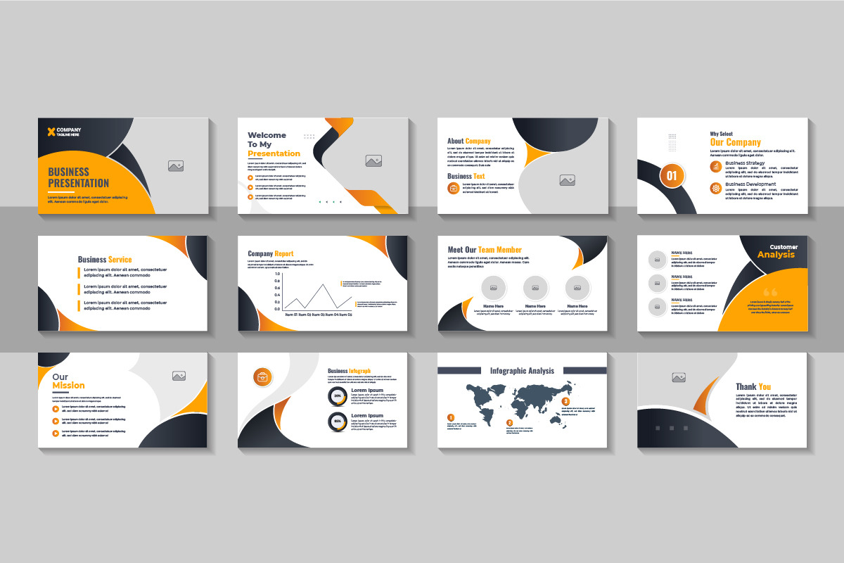 PowerPoint Presentation Template, a Presentation Template by Pavel_design