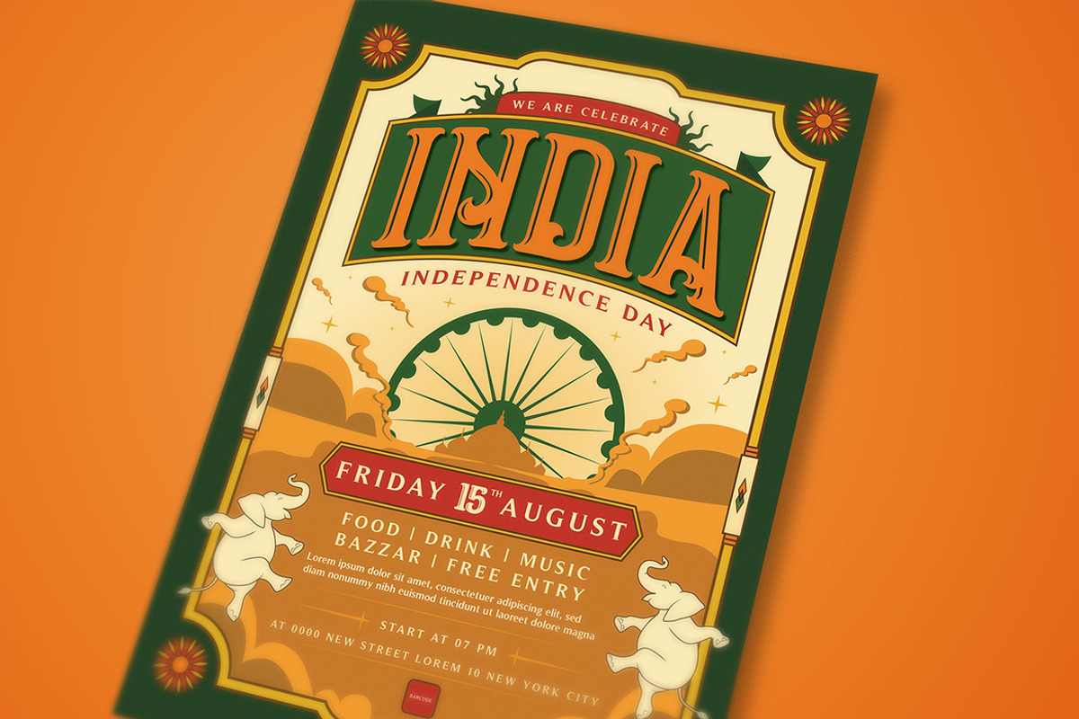India Independence Day Flyer, a Flyer Template by megarez (Photo 2 of 3)