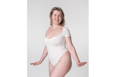 Portrait of happy plump mature adult, a Person Photo by Alexander-Piragis