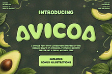 Avicoa – Organic Avocado Font