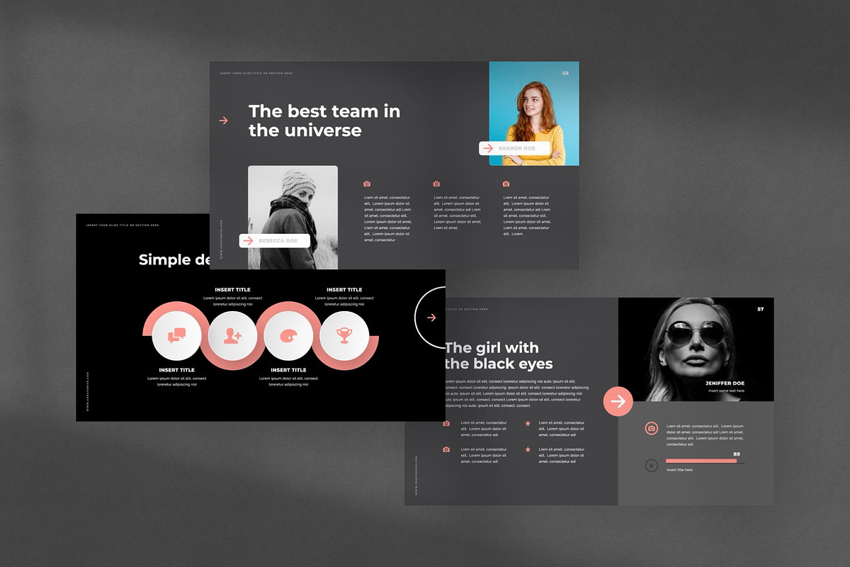 Silent PowerPoint Template, a Presentation Template by Creathrive Design (Photo 3 of 8)