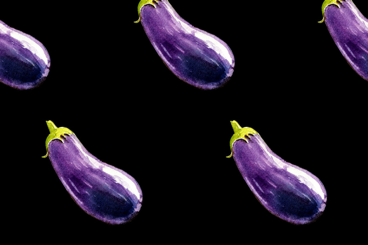 EGGPLANT WATERCOLOR SET, a Food Illustration by wedraw (Photo 3 of 4)