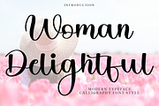 Woman Delightful, a Handwritten Font by InermediaSTUDIO (Thumbnail 1 of 9)