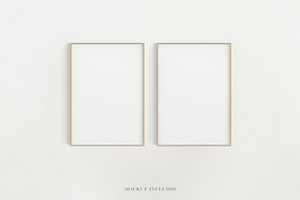 Minimalist Metal Frame Mockup Bundle