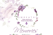 Watercolor Purple Blush Flowers, an Illustration by Feather Grace Designs (Thumbnail 5 of 9)