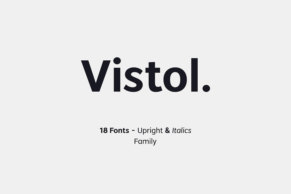 Vistol Sans Family, a Sans Serif Font by Siwox Studios (Photo 1 of 9)