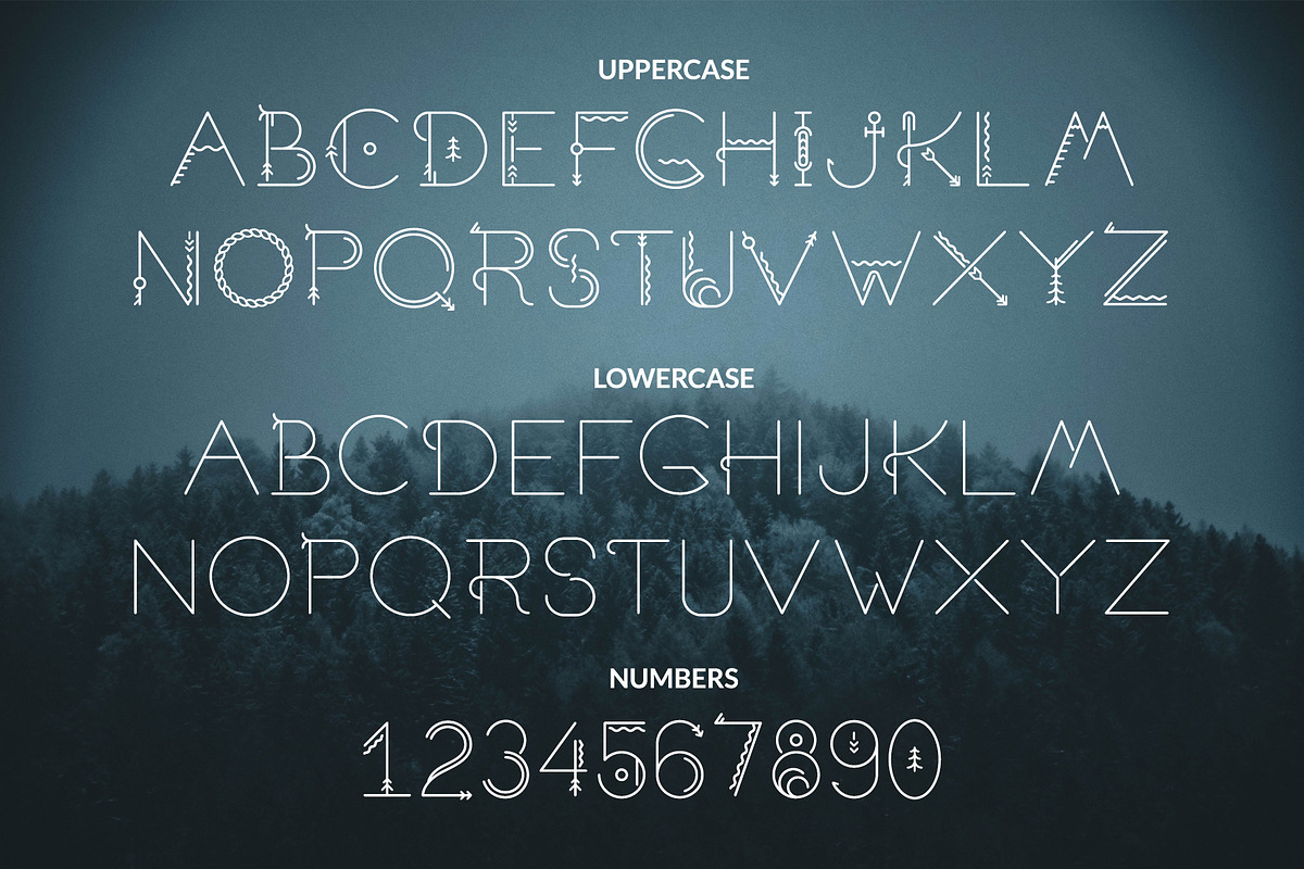 Sacred North Display Font + Extras, a Font by Jonas Stensgaard (Photo 11 of 15)