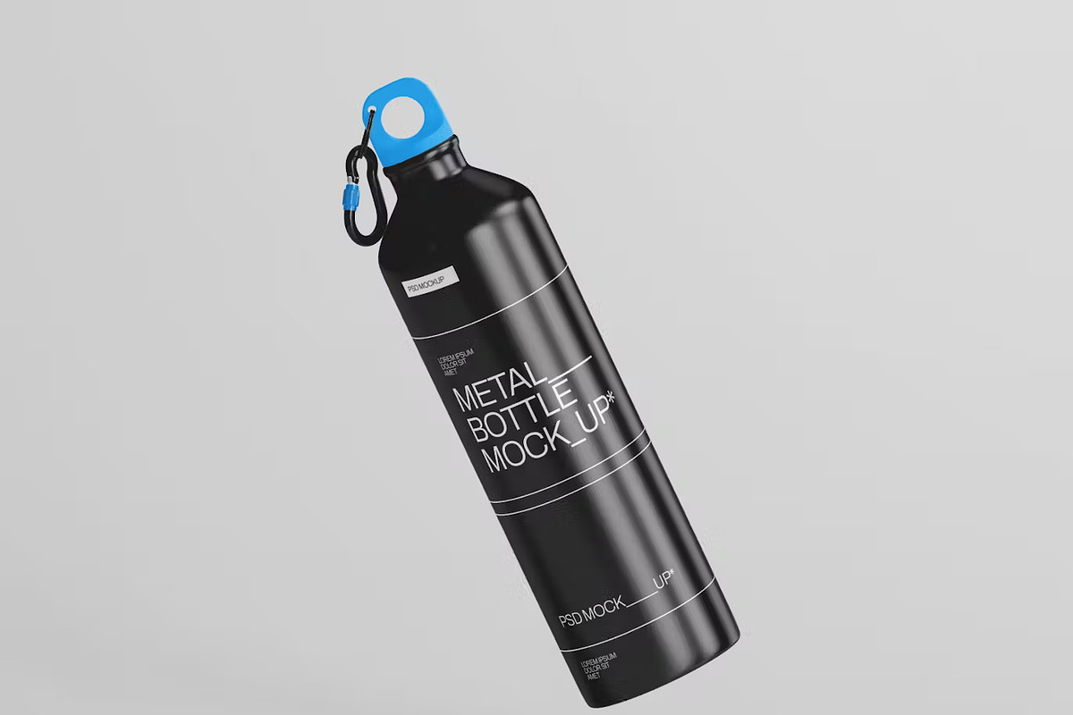Metal Bottle Mockup 3 Set, a Cups & Container Mockup by PaperMoon (Photo 2 of 4)