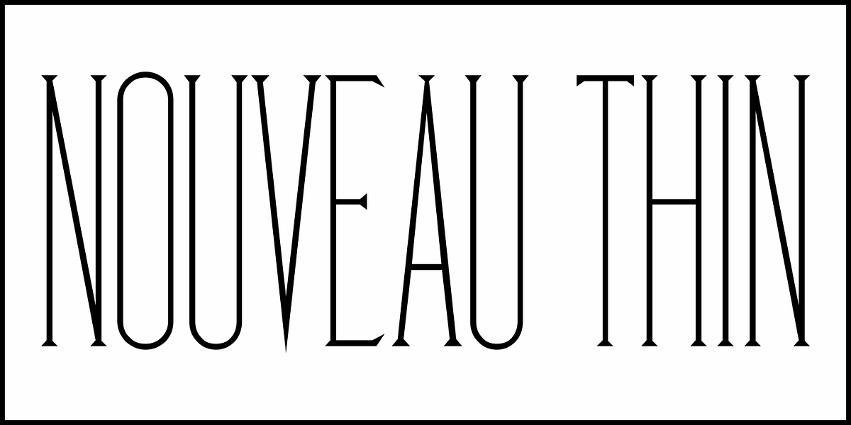 Nouveau Thin JNL, a Serif Font by Jeff Levine Fonts (Photo 2 of 5)