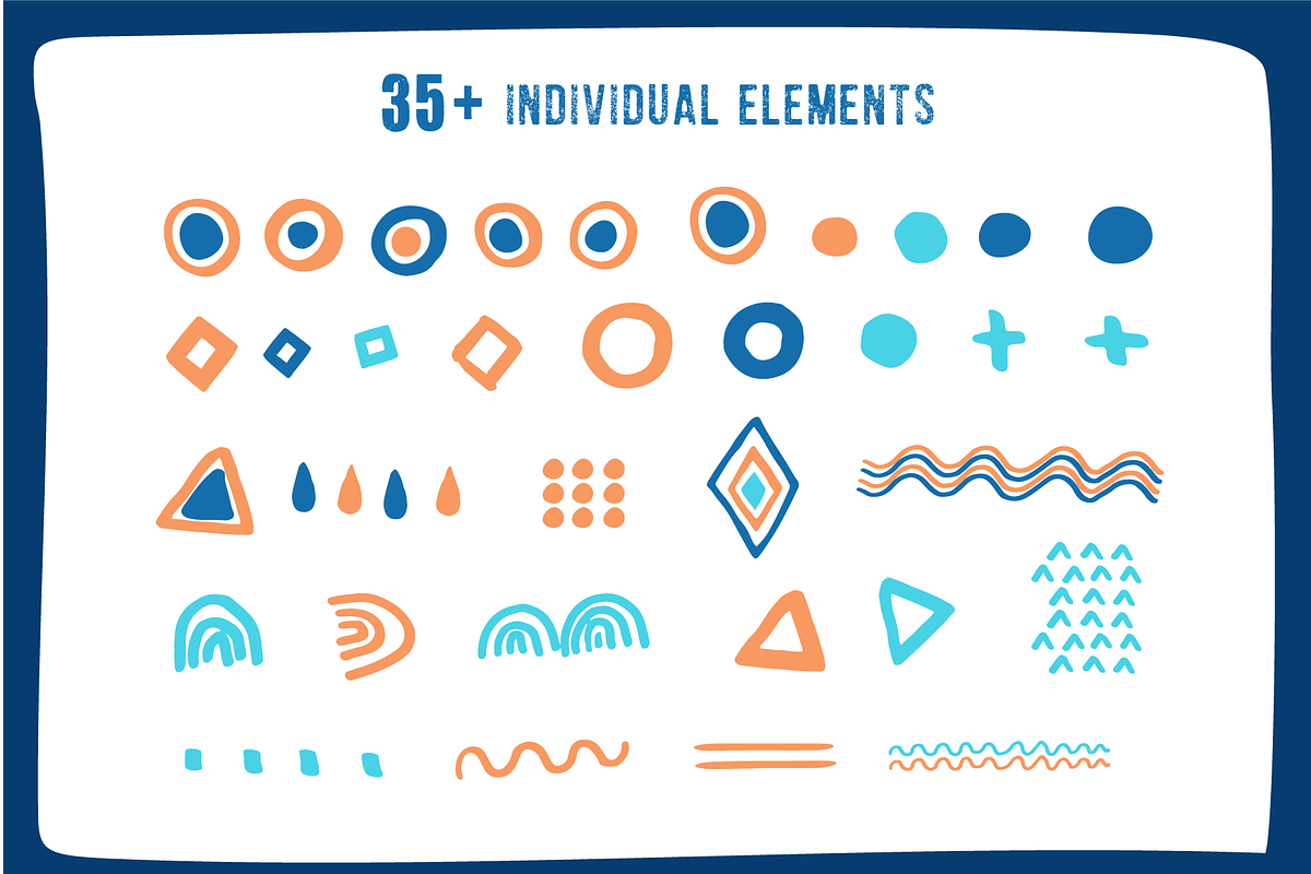 Orange is the new Blue, a Pattern Graphic by Suphansa (Photo 6 of 8)