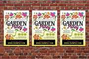 Flat Garden Party Flyer Set, a Flyer Template by Aiyari Graphic (Thumbnail 3 of 3)