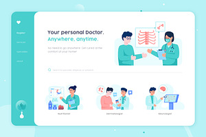 50 Doctor Illustration Set