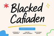 Blackedy Cafiaden Friendly Playful, a Handwritten Font by Maulana Creative (Thumbnail 1 of 7)