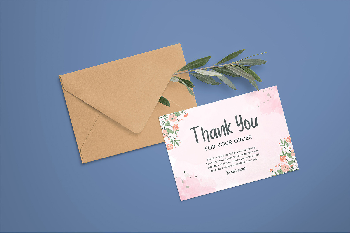 Thank you card template for canva 4, a Card Template by Syaeful Anas (Photo 3 of 6)