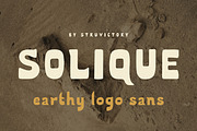 Solique Earthy Nomadic Logo Sans, a Sans Serif Font by Struvictory.art (Thumbnail 1 of 9)