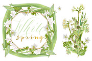 White Bouquets&Wreaths in watercolor, an Illustration by watercolorwild.graphics (Thumbnail 13 of 14)